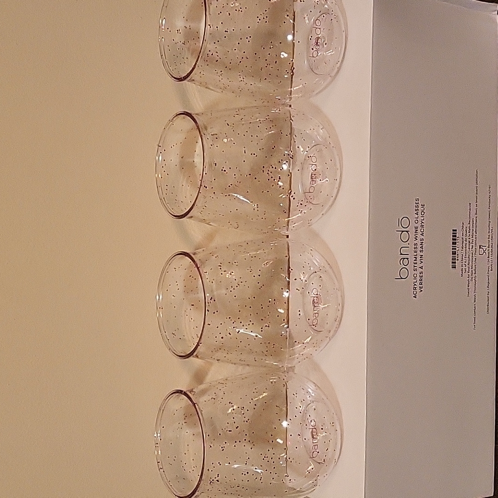Ban.do Acrylic Stemless Wine Glasses